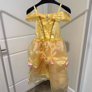 Disney Golden Princess Dress with Pink Accents